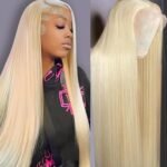 Perruque droite Blonde 613